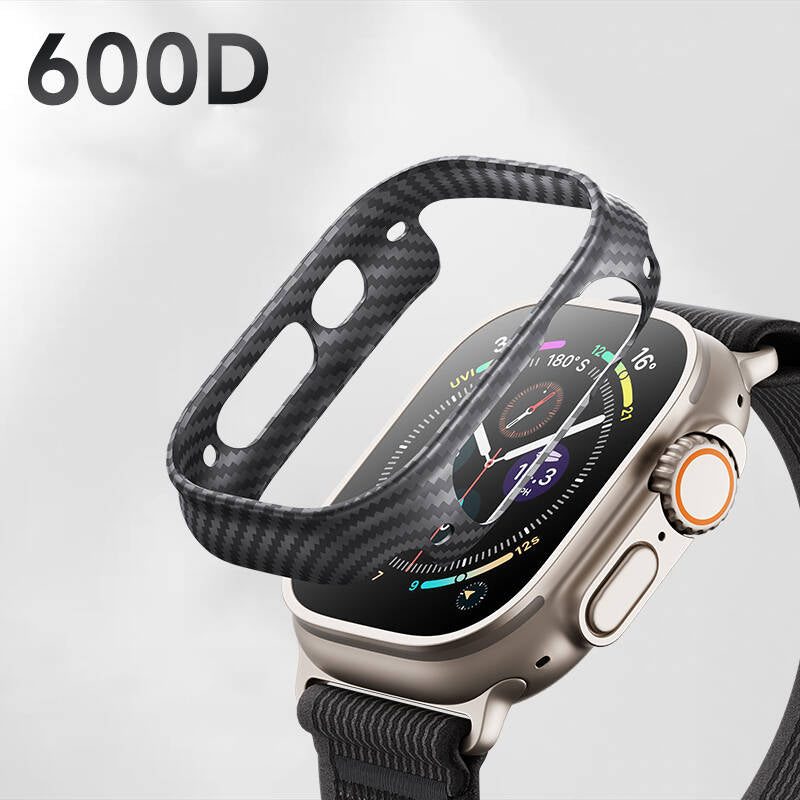 Apple Watch Ultra 49mm Benks 600D Kevlar Kasa Koruyucu Siyah