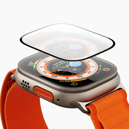 Apple Watch Ultra 49mm Benks Anti-Reflective Tempered Screen Protector with Easy Application Tool Colorless 