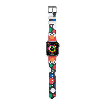Apple Watch Ultra 49mm Casebang Sesame Street Serisi Deri Saat Kordon Sarı