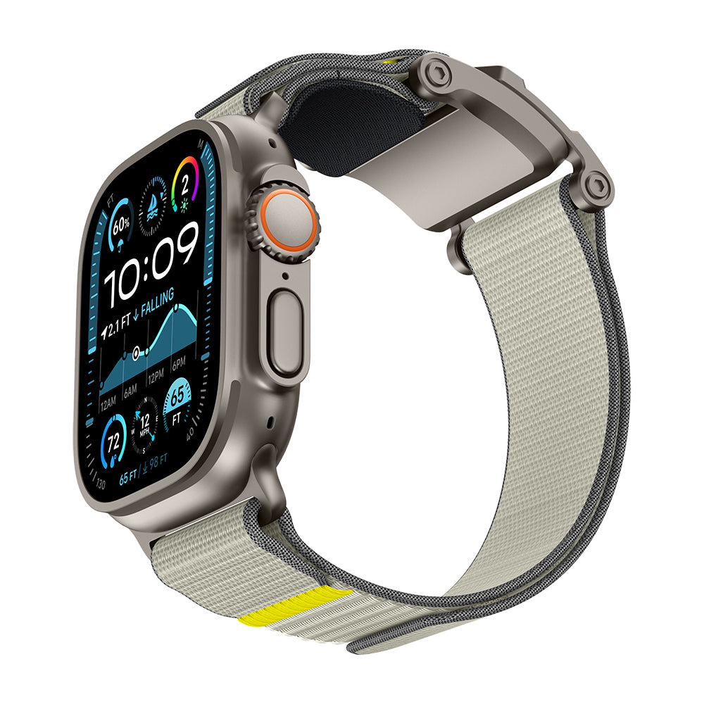 Apple Watch Ultra 49mm Mohseven iWatch Mecha Sport Hasır Kordon