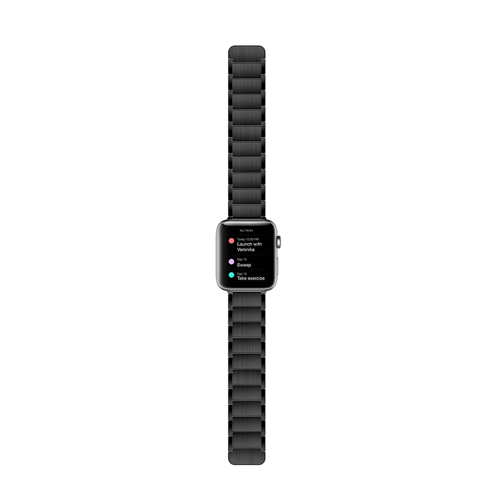 Apple Watch Ultra 49mm Raptic Classic Serisi Magnetik Metal Kordon Siyah