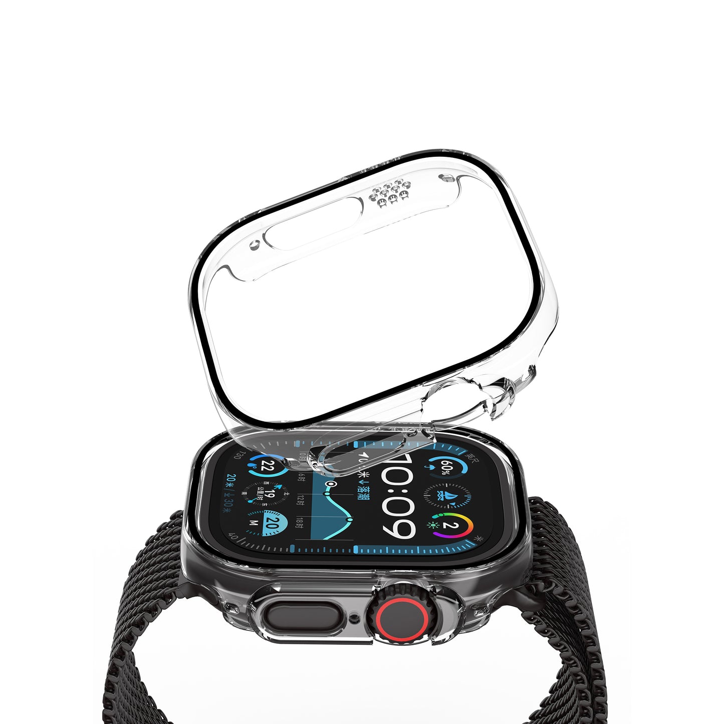 Apple Watch Ultra 49mm Wiwu JD-108 Case Protector + HD Screen Protector Film Transparent 