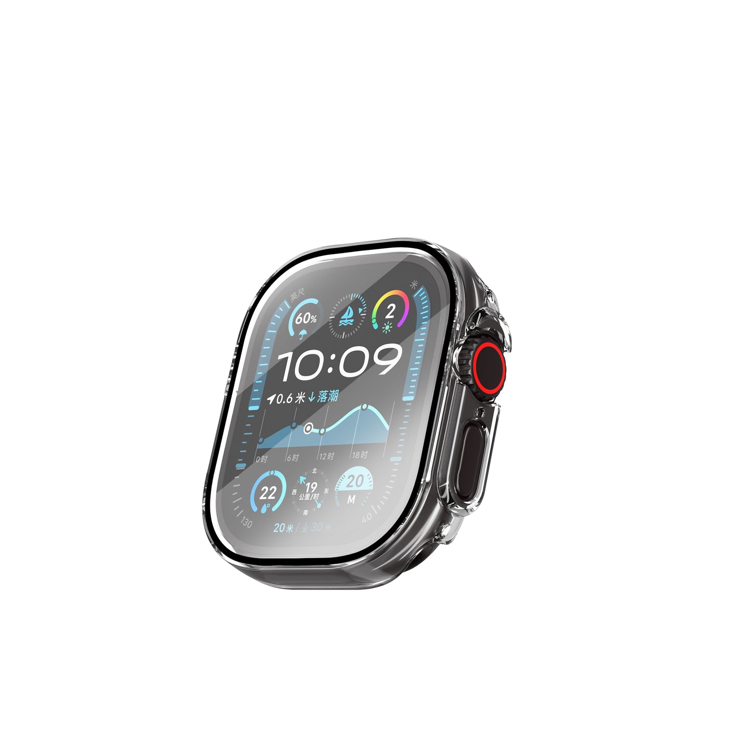 Apple Watch Ultra 49mm Wiwu JD-108 Case Protector + HD Screen Protector Film Transparent 