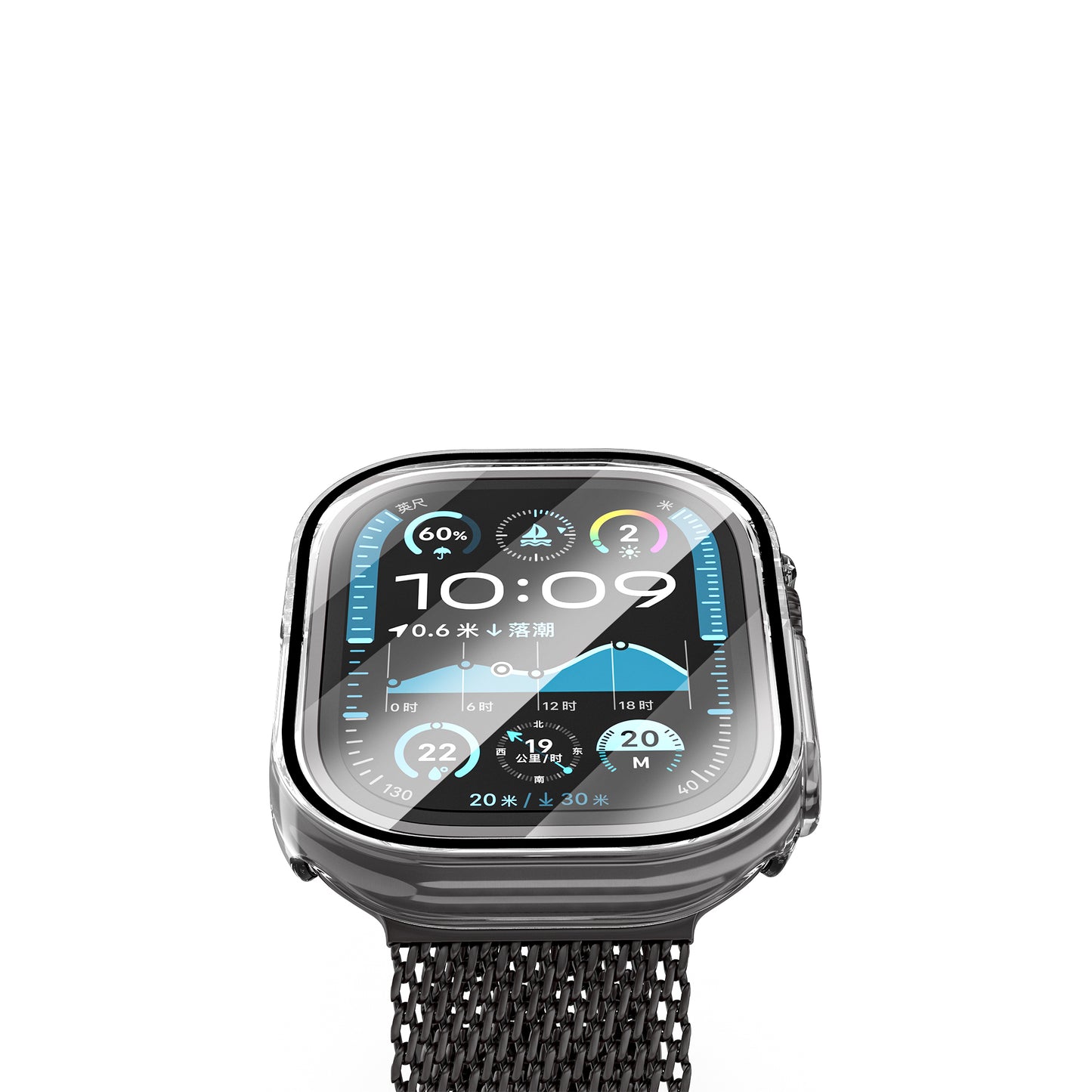 Apple Watch Ultra 49mm Wiwu JD-108 Case Protector + HD Screen Protector Film Transparent 