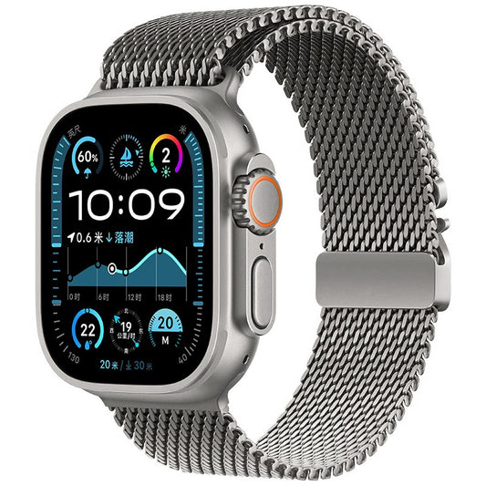 Apple Watch Ultra 49mm Zore KRD-121 Metal Mesh Band Gray