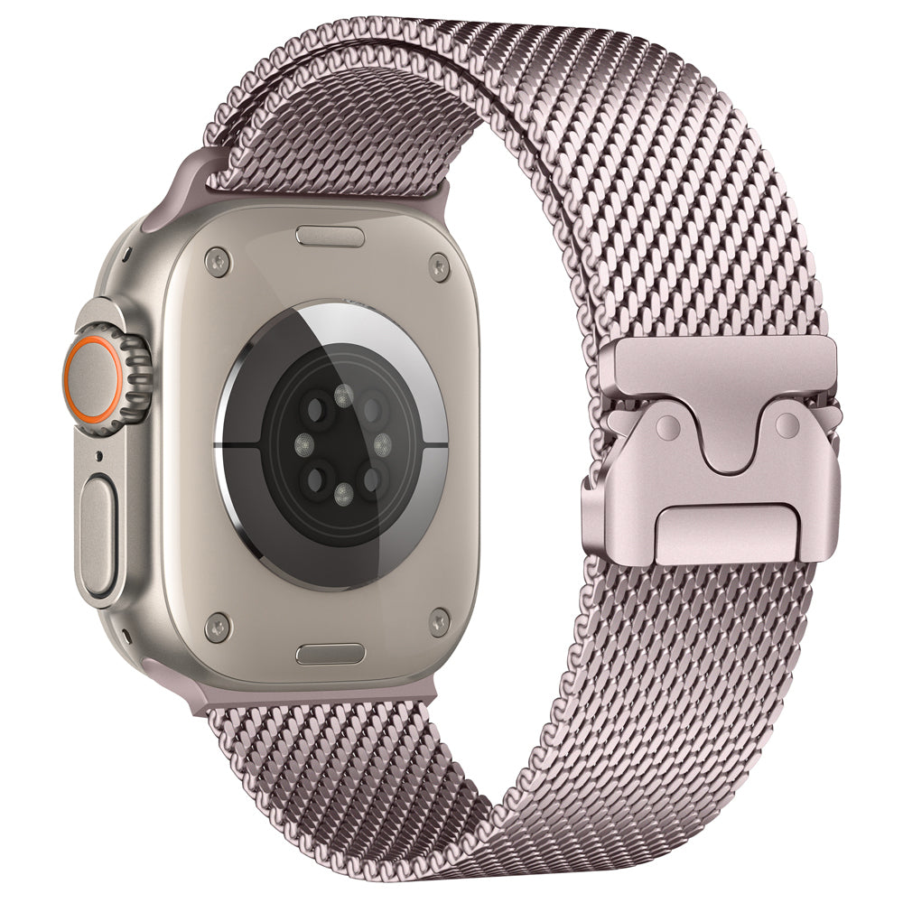 Apple Watch Ultra 49mm Zore KRD-121 Metal Mesh Band Pink
