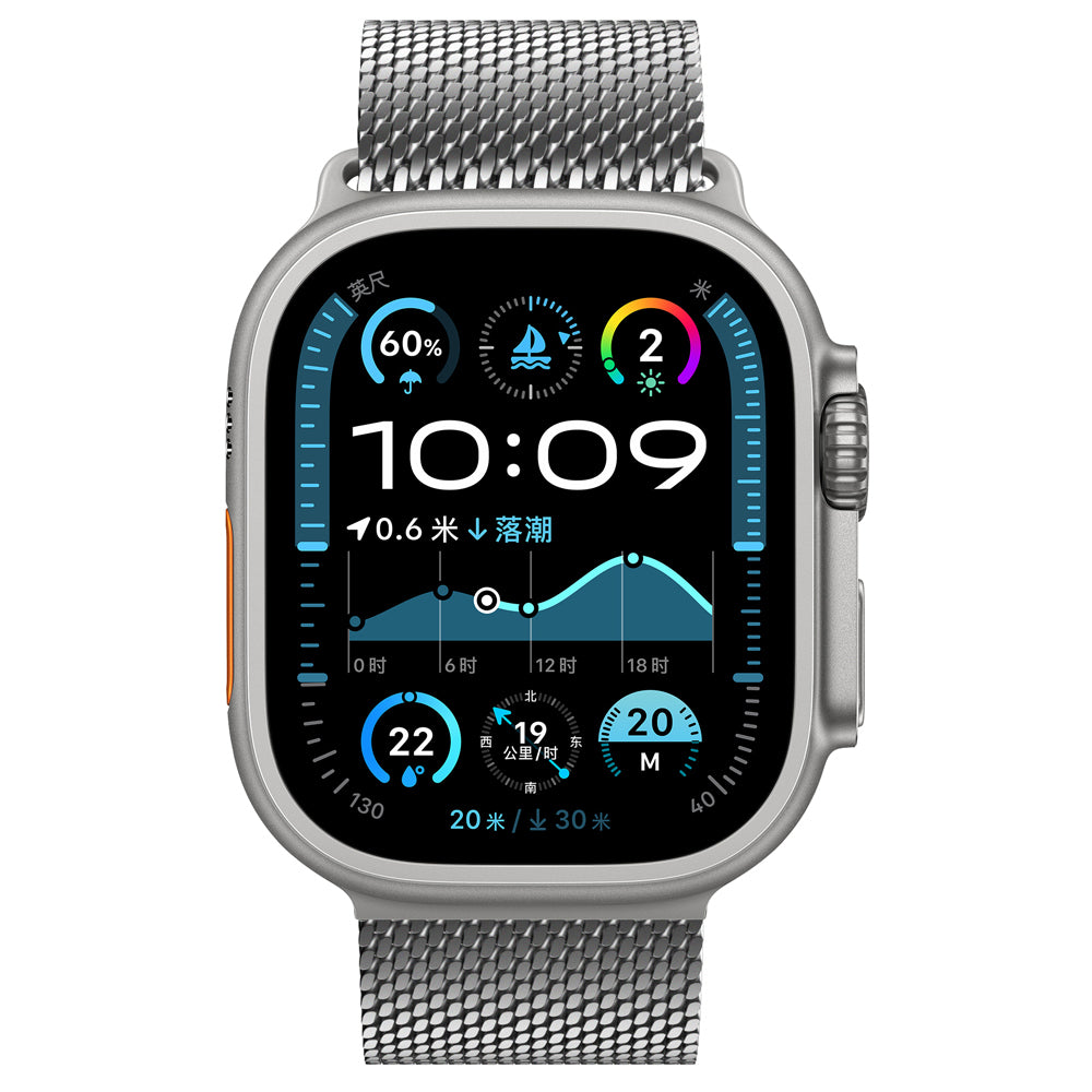 Apple Watch Ultra 49mm Zore KRD-121 Metal Mesh Band Gray