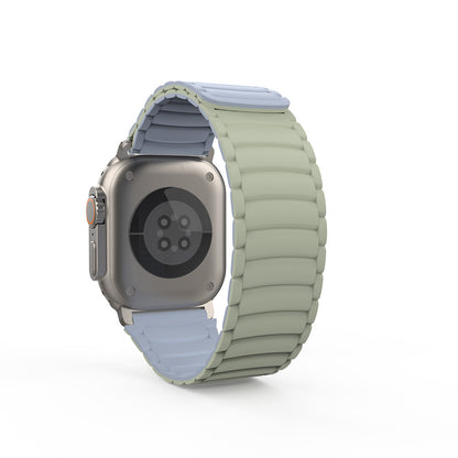 Apple Watch Ultra 49mm Zore KRD-122 Silikon Kordon Strap Kayış Siyah-Turuncu