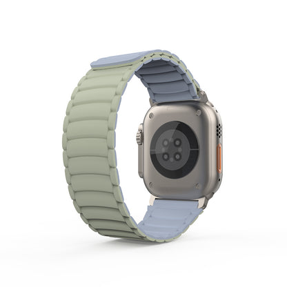 Apple Watch Ultra 49mm Zore KRD-122 Silikon Kordon Strap Kayış Siyah-Turuncu