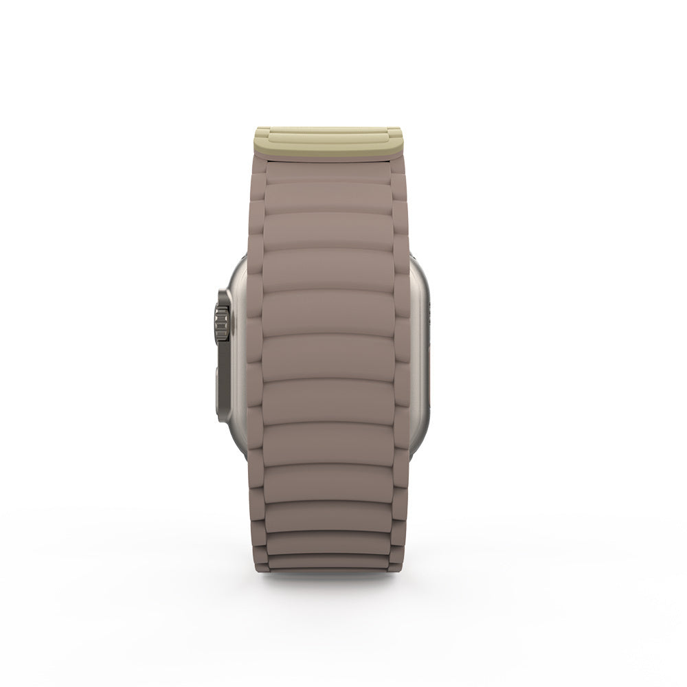 Apple Watch Ultra 49mm Zore KRD-122 Silikon Kordon Strap Kayış Siyah-Turuncu