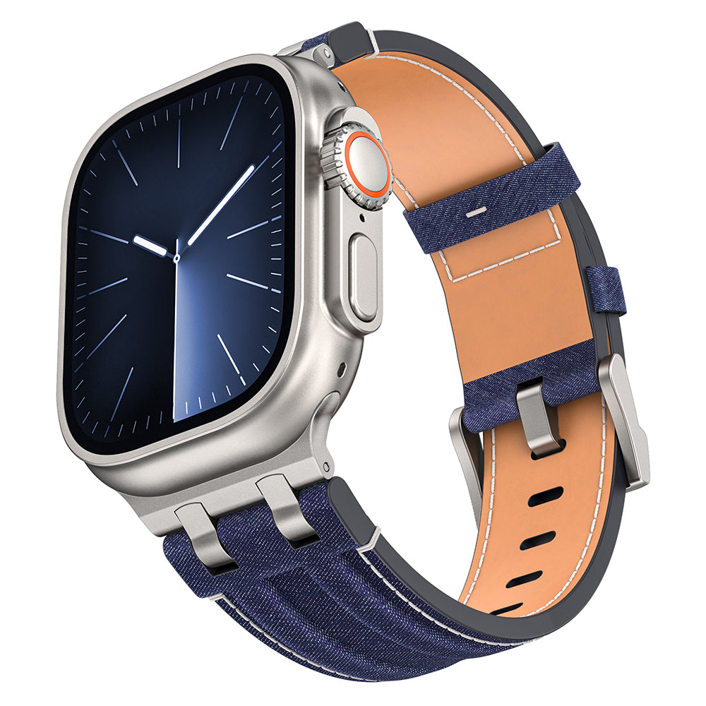 Apple Watch Ultra 49mm Zore KRD-153 Kot Kumaş Tasarımlı Kordon