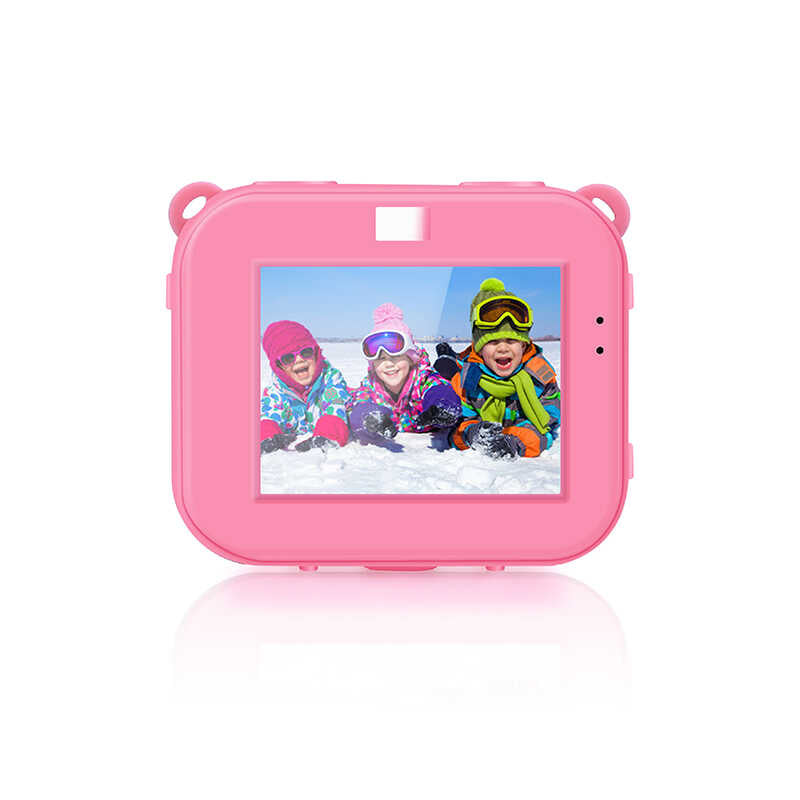 Ausek AT-G20G Çocuk Fotoğraf Makinası Pembe