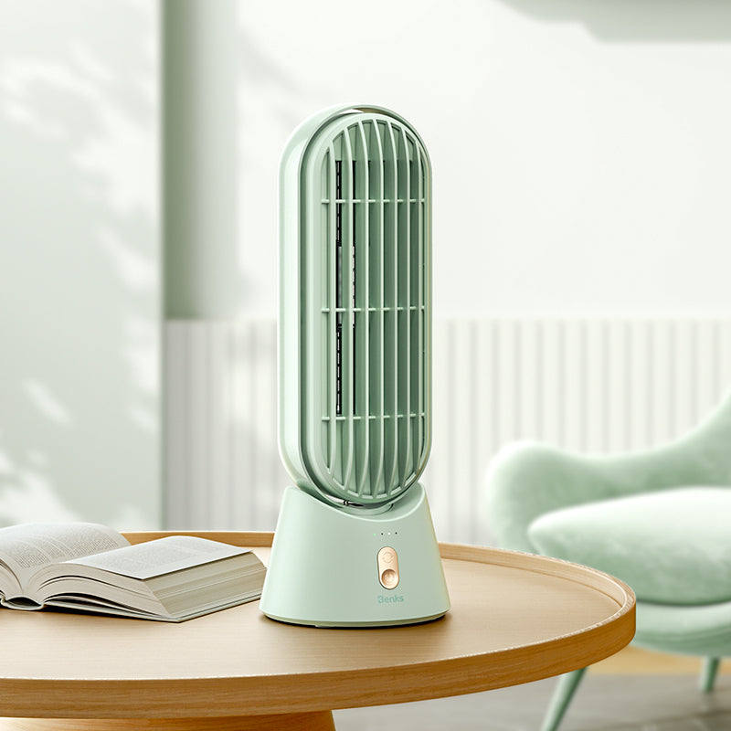 Benks Ace Tower F25 Portable Rechargeable Desktop Cooler Fan with LED Light Display 