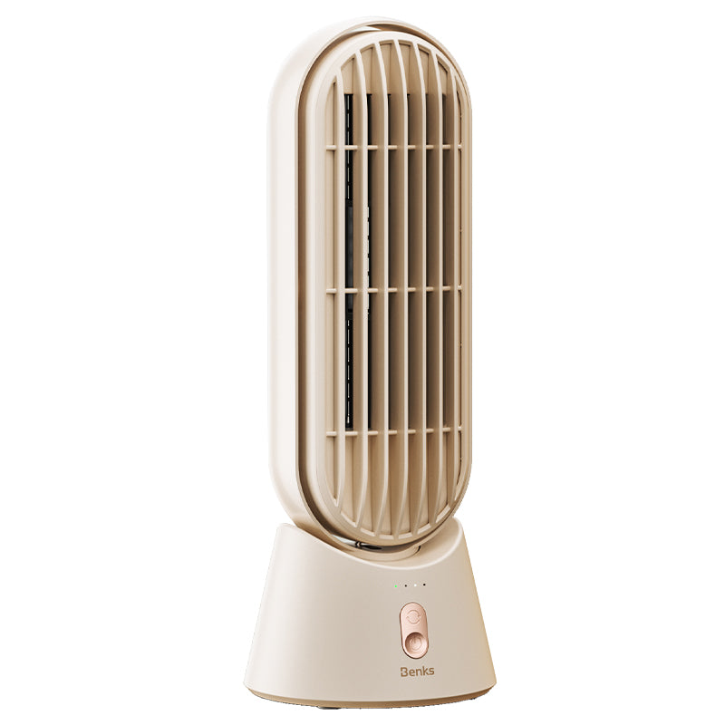 Benks Ace Tower F25 Portable Rechargeable Desktop Cooler Fan with LED Light Display 