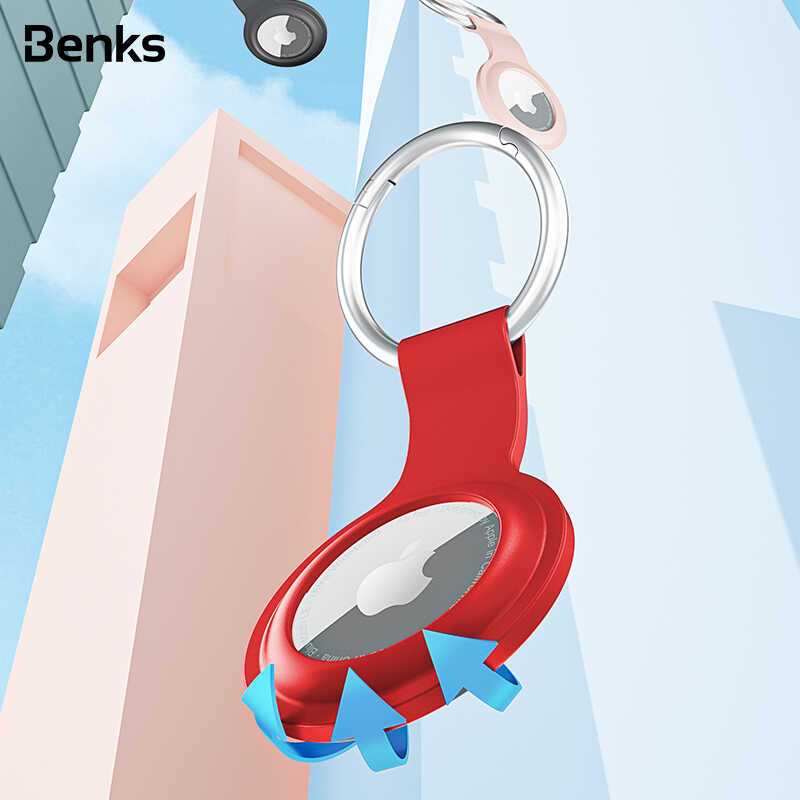 Benks Airtag Silikon Kılıf Siyah