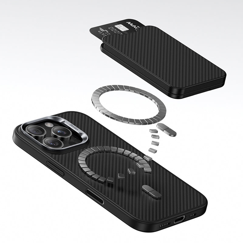 Benks ArmorGo 600D Aramid Fiber Magnetik Standlı Kartlık Gold