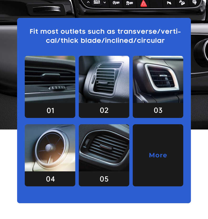 Benks CZ01 Car Phone Holder Gray