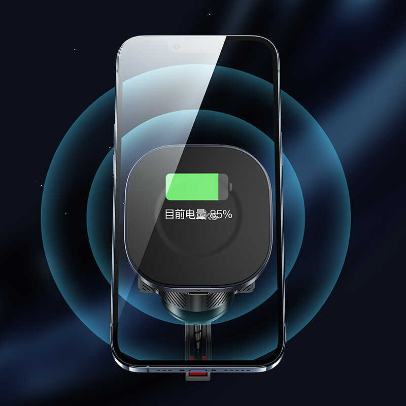 Benks CZ02 Pro Wireless Charging Car Phone Holder Black