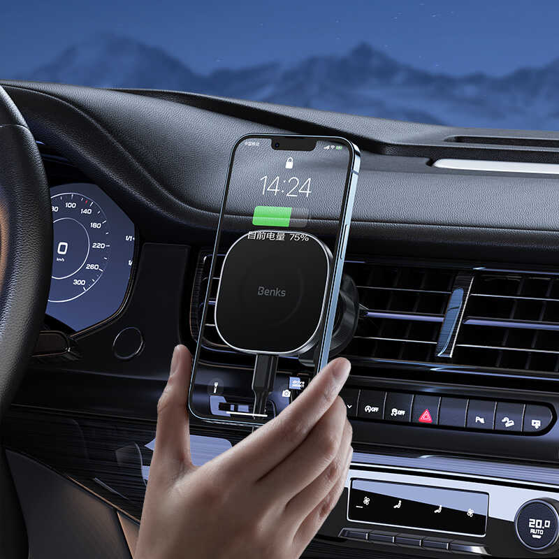 Benks CZ02 Pro Wireless Charging Car Phone Holder Black
