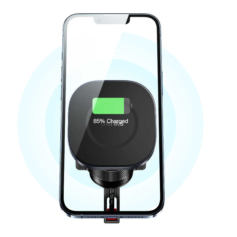 Benks CZ02 Pro Wireless Charging Car Phone Holder Black