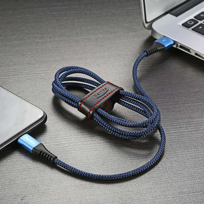 Benks D26 Lightning Usb Kablo 1.2M Mavi