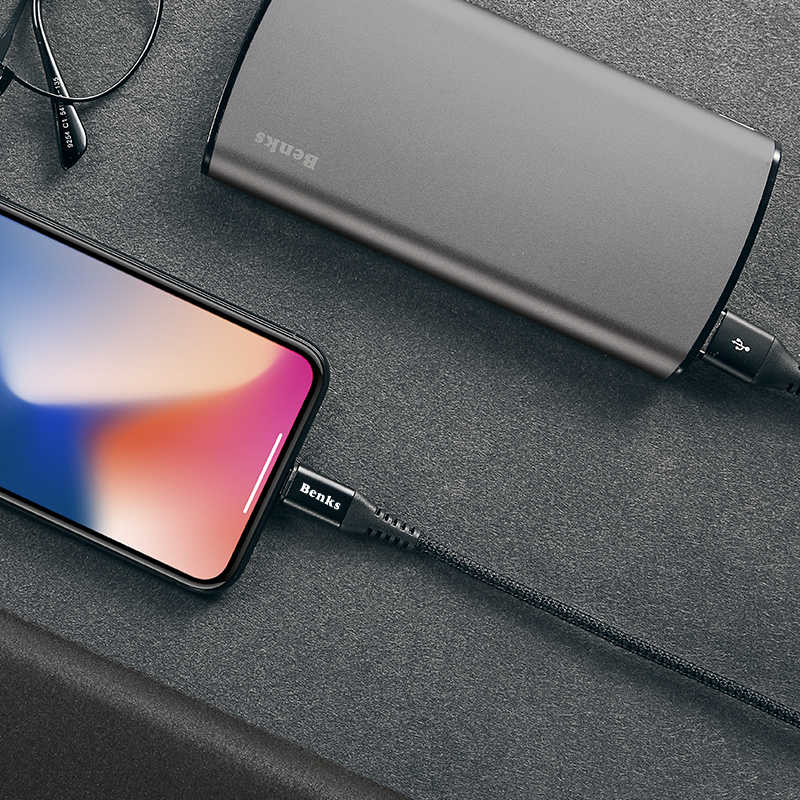 Benks D26 Lightning Usb Kablo 1.8M Siyah
