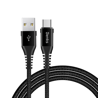 Benks D26 Type-C Usb Kablo 1.2M Siyah