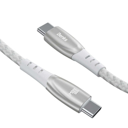 Benks D41 100W Type-C To Type-C Kablo 2M Beyaz