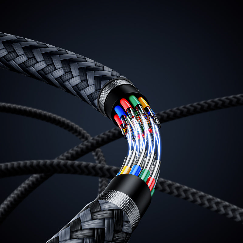 Benks D43 Type-C to Lightning PD Hızlı Şarj ve Data Kablo 480Mbps 2 Metre Siyah