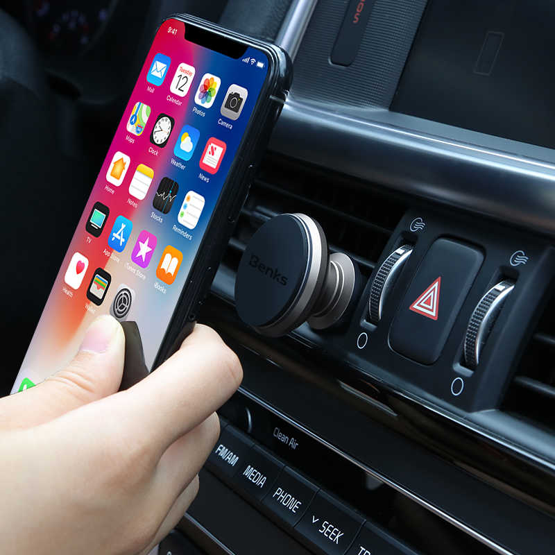 Benks H10 Magnetic Car Mount (Air Vent) Car Phone Holder Gold