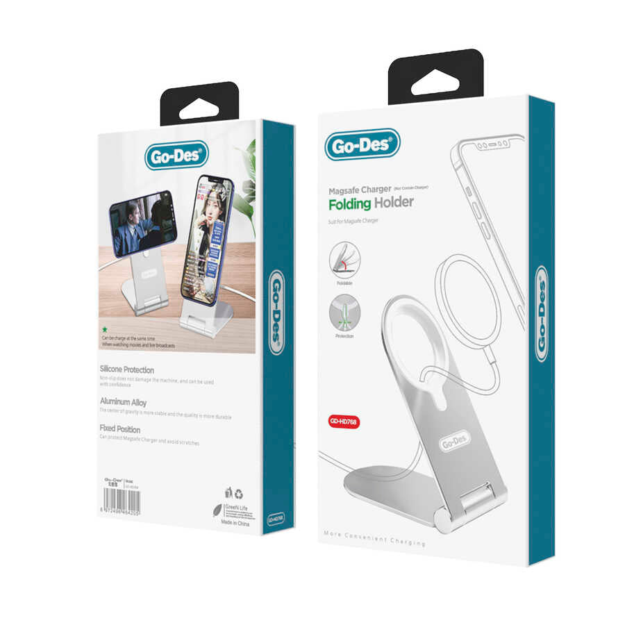 Go Des GD-HD768 M-safe Charging Stand Silver 
