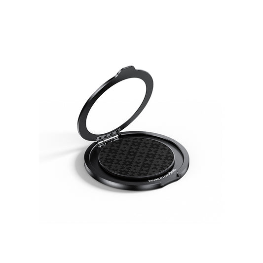 Benks L56 Magnetic 360 Degree Rotating ArmorPop Kevlar Design Finger Ring Stand Black 