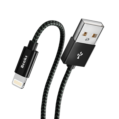 Benks M07 MFI Lightning Kablo 1.2M Siyah