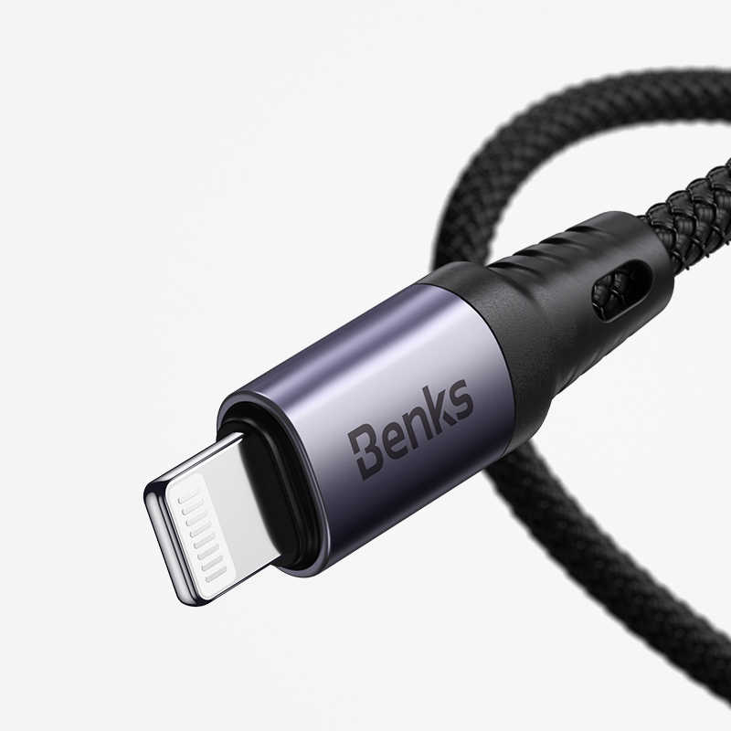 Benks M16 MFI Speedywind PD - Lightning Fast Charging Cable Black