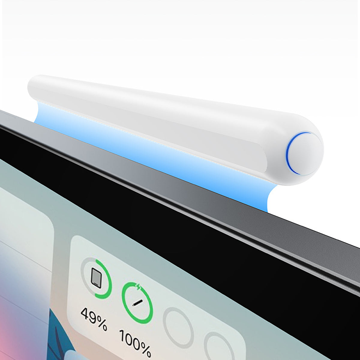 Benks Magnetik Wireless Şarj Özellikli Palm Rejection Kapasitif Dokunmatik Çizim Kalemi Beyaz