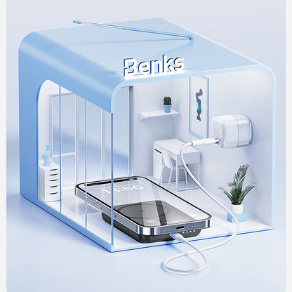 Benks MP09 M-safe Magnetik Standlı İnce Tasarımlı Powerbank 6000mAh Beyaz