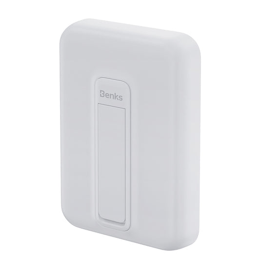 Benks MP09 M-safe Magnetik Standlı İnce Tasarımlı Powerbank 6000mAh Beyaz