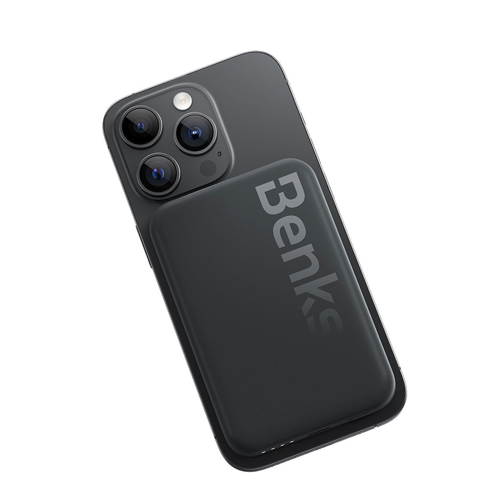 Benks MP10 M-safe Magnetik İnce Tasarımlı Powerbank 6000mAh Siyah