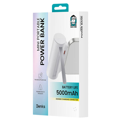 Benks PB15 Taşınabilir Standlı Lightning Portlu Powerbank 5000mAh Siyah