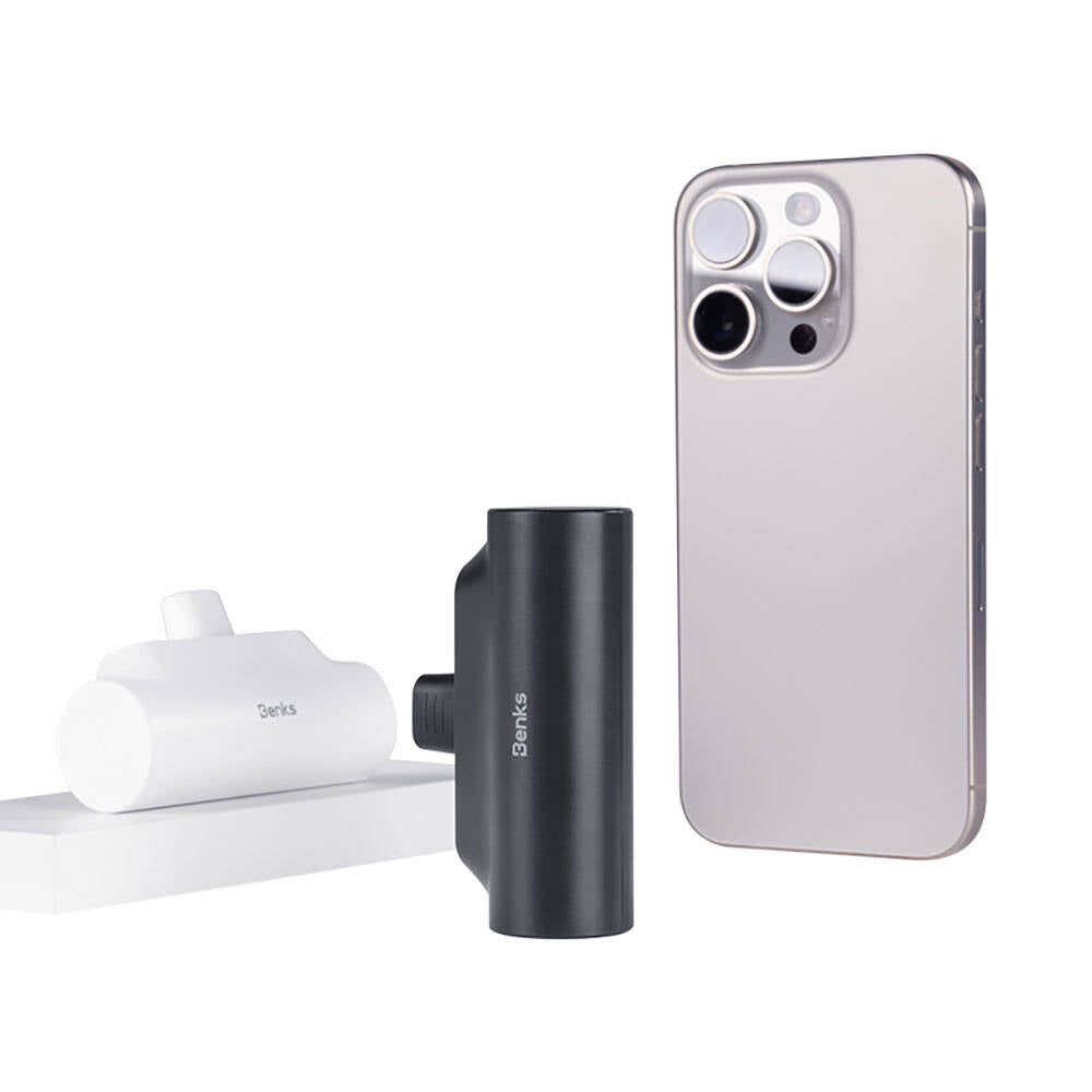 Benks PB15 Taşınabilir Standlı Lightning Portlu Powerbank 5000mAh Siyah