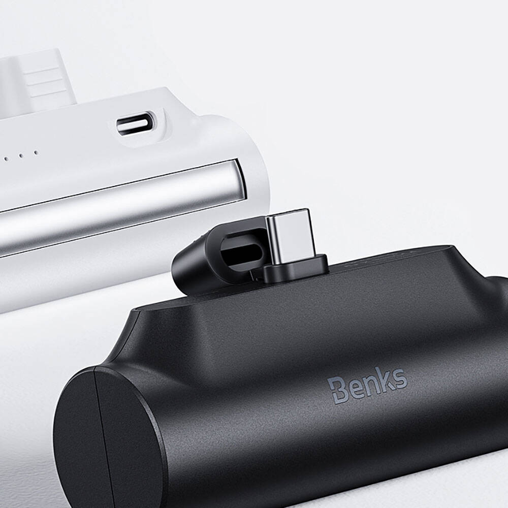 Benks PB15 Taşınabilir Standlı Type-C Portlu Powerbank 5000mAh Beyaz