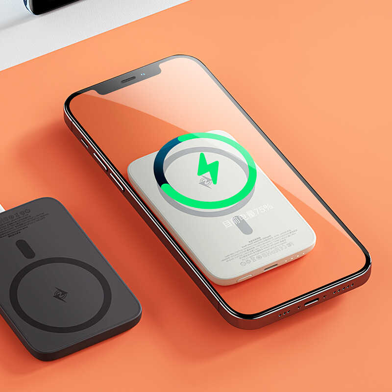 Benks MP01 M-safe Magnetic Slim Powerbank 5000 Mah Beyaz