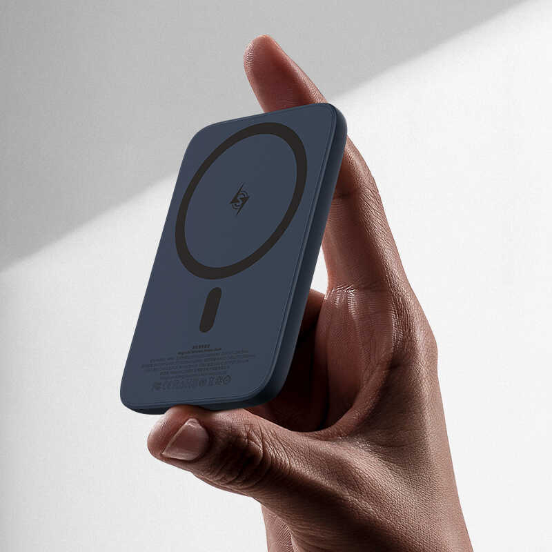 Benks MP01 M-safe Magnetic Slim Powerbank 5000 Mah Mavi