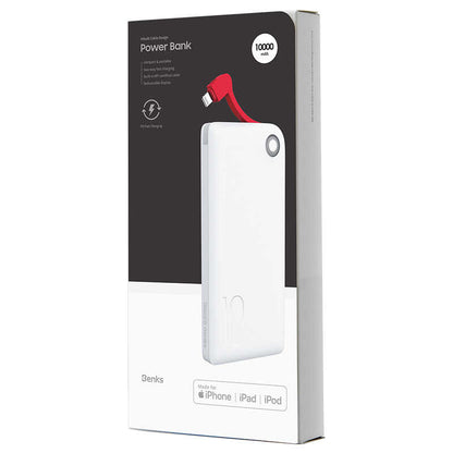 Benks PBM01 Mfi Sertifikalı Powerbank 10000 Mah Beyaz