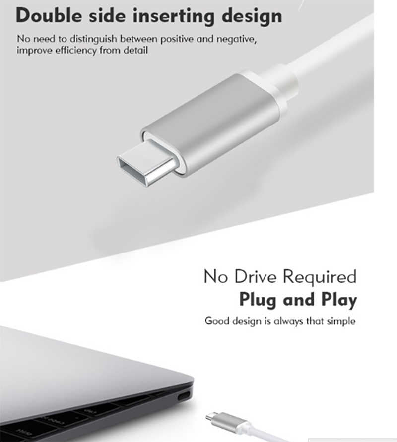 Benks U23 Type-C to 3 in 1 Usb Adapter (Usb 3.0+2.Usb2.0) Rose Gold