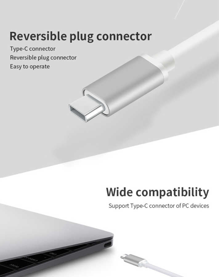 Benks Usb 3.1 Type-C to HDMI Adapter Rose Gold
