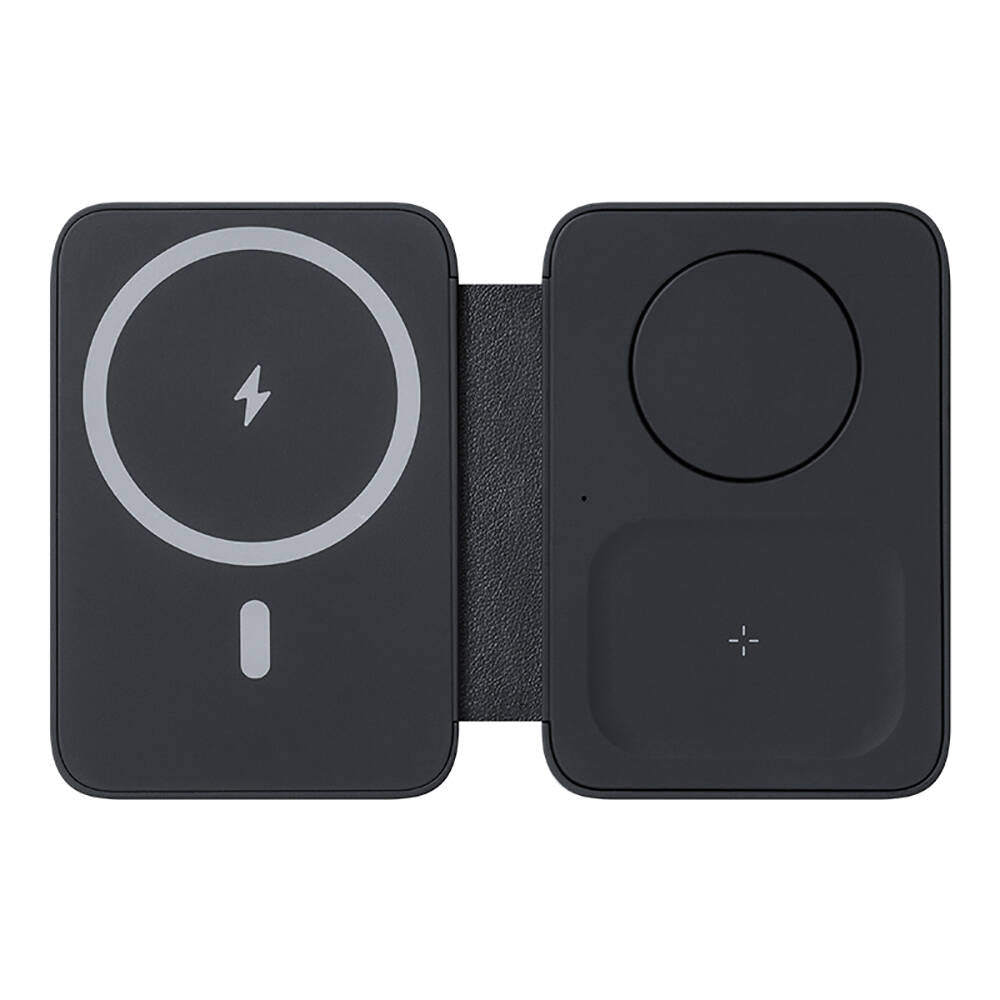 Benks W12-01 15W 3in1 Foldable Magnetic Wireless Charging Stand for Phones &amp; Smartwatches &amp; Headphones White 