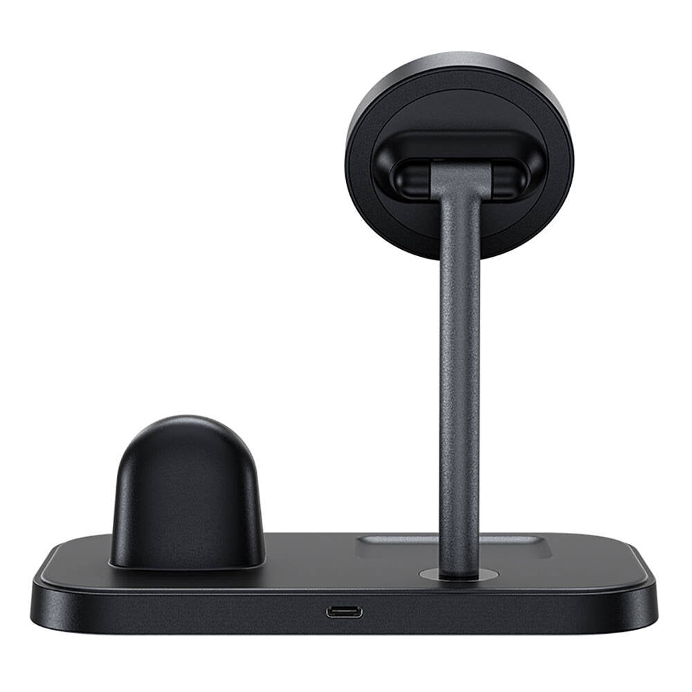 Benks W16 3in1 Phone &amp; Smartwatch &amp; Headphone Wireless Charging Stand Black 