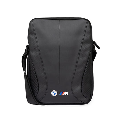 BMW Orjinal Lisanslı Metal Logolu Fermuarlı  Çapraz Askılı Tablet Çantası Siyah