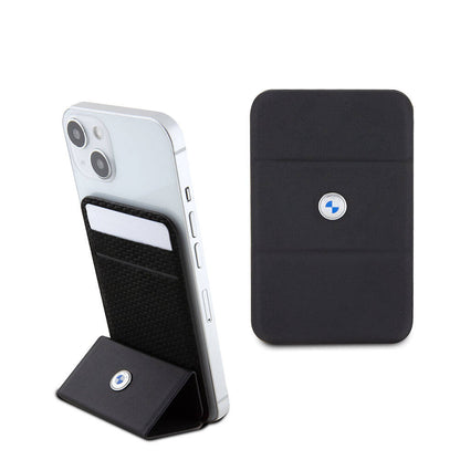 BMW Orjinal Lisanslı Metal Logolu Standlı Magnetik Kartlık Siyah